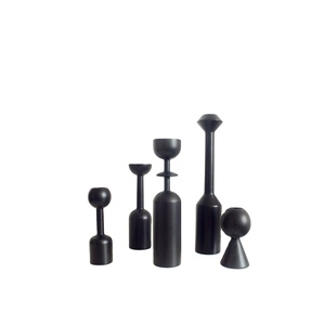 Wholesale Custom Large Empty Heat Resistant Eco-Friendly Matte Embossed Bamboo Cement Candle Vessels for Home Christmas - Product Image 4