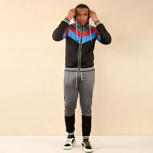 Ensemble de survêtement de sport 2 pièces pour homme, grande taille, en molleton respirant 100 % coton écologique, personnalisable, de haute qualité - Product Image 3