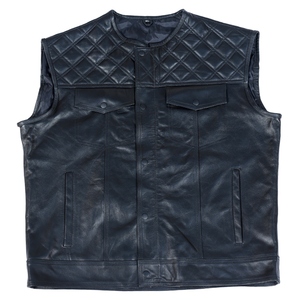 Chaleco de Cuero Vacuno Genuino para Hombre, Estilo Motero, Invierno, Corte Tradicional, Diseño Vintage, Resistente al Viento e Impermeable, Cómodo para Uso Diario - Product Image 2