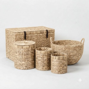 Handmade Handwoven Storage Basket Natural <b>Wicker</b> Organizer Wholesale Supplier Custom Eco Friendly For Home Organization - Product Image 1
