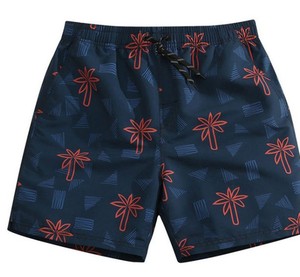 Nouveau short de bain pour enfants en coton respirant à séchage rapide, personnalisé, style décontracté, avec logo uni blanc - Product Image 3