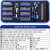 Kit de tournevis de précision multifonctionnel de 128 pièces, mini-outil de réparation pour ordinateur, téléphone, écran d'ordinateur portable, électronique