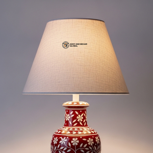 Elegante Portavelas Ovalado de 3 Piezas con Diseño Floral Pintado a Mano, Pantalla de Tela, Ecológico, Ligero, Decoración para el Hogar - Product Image 5