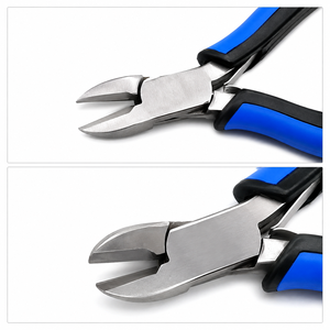 Coupe-fil ergonomique latéral avec mâchoires en carbure de tungstène, tête ovale ou conique, ZetomedPro - Product Image 1