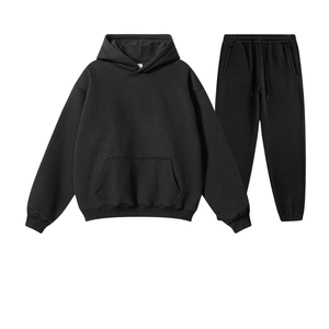 Survêtement de haute qualité, couleur unie, poids lourd, pull-over, survêtements simples, 500 GSM, 100% coton - Product Image 1