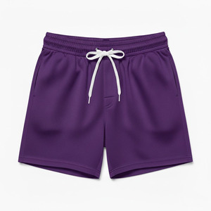 Pantalones Cortos Elásticos para Hombre de Calidad Premium, Estilo Urbano, Cintura Media, Diseño Sólido, Impresión por Sublimación, 100% Poliéster, Secado Rápido - Product Image 3