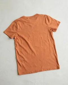 NICE DAY Detalle gráfico a rayas |   Estampado de líneas blancas |   Camiseta Naranja Quemado 140 - Product Image 4
