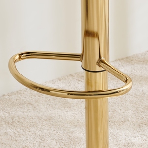 Noura <b>Bar</b> Chair Grey Colour Modern Counter <b>Height</b> <b>Stool</b> Kitchen <b>Bar</b> Furniture Sleek Contemporary Design Cushioned Seat PU - Product Image 4