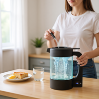 Jarra de Agua Hidrogenada de Nueva Generación 2026, Portátil, Capacidad de 1.8L, 3000PPB, Tecnología SPETech con Electrolisis de Vórtice para la Salud
