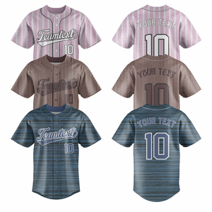 Uniformes Personalizados para Equipos de Béisbol, Camisetas con Nombre y Número Personalizados, Sublimación, Bordado, Impresión, Transpirables, 100% Tallas Grandes - Product Image 1