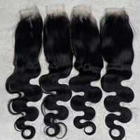 2*6 HD Lace Frontal, Precio de Fábrica al por Mayor, Cierre de Cabello 100% Humano, Ondulado Natural