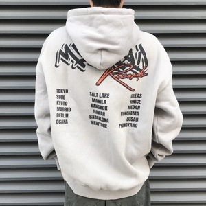 Sweat-shirt à capuche blanc pour homme en coton French Terry, imprimé dragon, décontracté, pour l'automne, avec poche avant, logo, coupe classique - Product Image 4