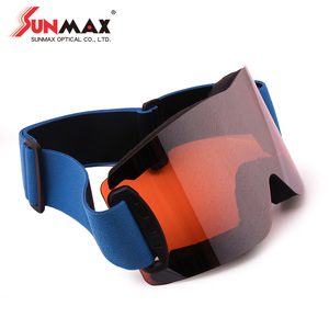 Gafas de Esquí Cilíndricas sin Montura con Diseño Ligero, Antivaho y Protección UV - Product Image 1