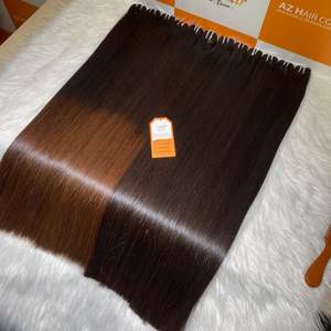 Bundles de trame droite d'os de pointe super brune 100% extensions de cheveux humains vietnamiens d'un donneur brut pleine longueur disponible - Product Image 3