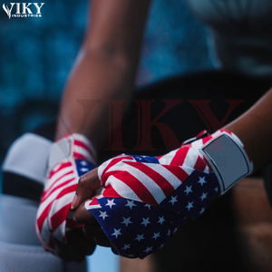 Bandages de protection des mains de qualité supérieure, design patriotique, élastiques, pour MMA, kickboxing et sports, bandages de boxe flexibles. - Product Image 5