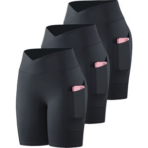Shorts Deportivos de Compresión para Mujer, con Logotipo Personalizado, Degradado Tie Dye, Secado Rápido, Sin Costuras, Efecto Ombre, para Correr o Ciclismo - Product Image 1