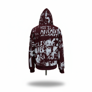Sweat à capuche zippé personnalisé de haute qualité pour hommes, imprimé sur mesure, plusieurs couleurs, 100% coton molletonné 450 g/m², confortable. - Product Image 2
