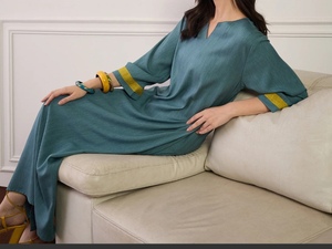 Hot sale Designer <b>Kaftan</b> Kurta For Women Western Ladies Ethnic <b>Kaftan</b> Set Batwing Sleeves Loose Fit <b>Kaftan</b> Party Festival Wear - Product Image 5