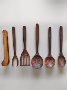 Eco Conscious Wooden Spoon Cutlery Bundle Natural Kitchen Dining Utensil Tableware Set Sustainable Choice Household Essential - Product Image 5