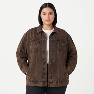 Womens Washed <b>Denim</b> Trucker <b>Jacket</b> Full Sleeve Turn-down Collar <b>Denim</b> Style Outerwear Jeans Plus Size <b>Denim</b> <b>Jackets</b> Ladies - Product Image 3