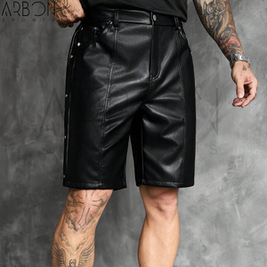 Shorts en similicuir pour hommes, style 2026, dernière collection, prix de gros, service OEM ODM, durables, sur mesure, meilleur fournisseur - Product Image 4