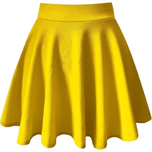 Jupe de tennis respirante pour femme, extensible dans les 4 sens, avec logo sur la taille avant, anti-humidité, en Spandex/Nylon écologique – Grande Vente - Product Image 1