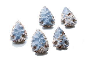 Puntas de flecha de cristal de angelita natural, puntas de flecha de jaspe elegante curativas, gemas para mayoristas de cristales - Product Image 3