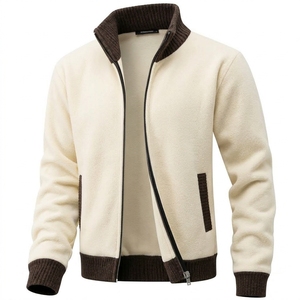 Chaqueta Cárdigan de Punto con Cuello Alto y Cremallera Completa para Hombre, Tejido Técnico, Antiarrugas, Estilo Casual de Negocios, Ropa de Abrigo de Invierno, OEM - Product Image 2