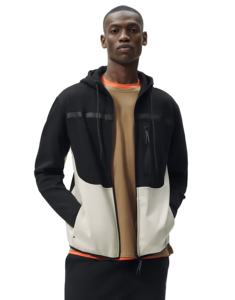 Sudadera con Capucha de Bloques de Color, Mangas Largas y Cierre Frontal con Cremallera, Bolsillos Laterales con Cremallera Termosellada y Bloqueo Automático, Bordado Técnico, OEM - Product Image 1