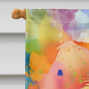 ธงบ้านฮิปปี้ฮิปปี้ด็อว์กหลากสีขนาดใหญ่หลากสีสำหรับตกแต่งเสาแบนเนอร์ตกแต่งลานงานศิลปะแขวนผนังโพลีเอสเตอร์ - Product Image 3