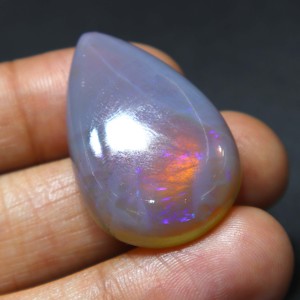 Opale naturelle australienne de 42 carats, pierre précieuse solide de Coober Pedy, opale fantastique à feu bleu, faite à la main pour la fabrication de bijoux - Product Image 3