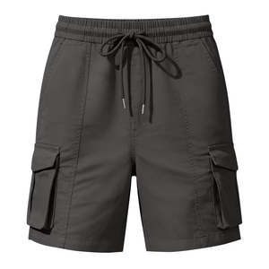 Short cargo d'été pour femme en toile tissée lavée, très respirant, six poches, taille mi-haute, longueur genou, braguette zippée, fermeture boutonnée, coupe ample - Product Image 6