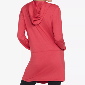 Women <b>Long</b> Sleeve Knitted <b>Cardigan</b> With Pockets Solid Color Casual Open Front Sweater Full <b>Length</b> Anti-Pilling Acrylic Material - Product Image 6