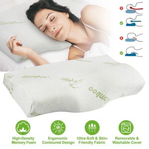 Cuscino Ortopedico Cervicale in Memory Foam di Bambù, Supporto per il Collo, Cuscino Traspirante per Letto - Product Image 5