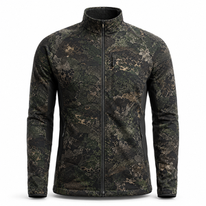 Chaqueta de Caza con Capucha de Camuflaje, Manga Larga, Tejido Softshell, Absorbe la Humedad, Ropa de Exterior para Adultos - Product Image 2