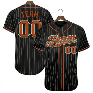 Free Design Custom Breathable <b>Baseball</b> Jersey Fashion Personalized Printed Uniform 100% Polyester Anti-Bacterial Plus Size Quick - Product Image 1