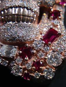 Rose Gold Color Skull Pendant Necklace Micro Set Zircon Cubic Zirconia Hip Hop Jewelry for <b>Gift</b> - Product Image 4