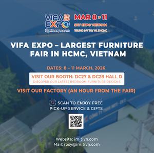 Vietnam-Made Wholesale Modern Solid Acacia Wood Dressing With Mirror for Bedroom Furniture Set Vaniti Desk or Makeup OEM/ODM - Product Image 6