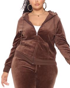 Women Fall Velvet Tracksuit Hood Crop <b>Lounges</b> <b>Sets</b> Rhinestone Heavyweight Velour Sweatsuit Tracksuits <b>Two</b> <b>Piece</b> <b>Sets</b> 2026 - Product Image 1