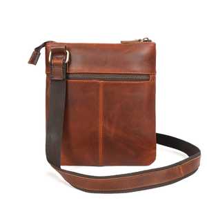 Maletín de Cuero Genuino Zolo para Hombre, Cierre Clásico con Solapa, Bolso de Negocios Suave, Diseño Duradero, Color Marrón, Forro de Poliéster, Lujo - Product Image 3