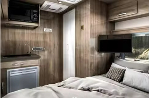 บ้านเคลื่อนที่แบบโมเดิร์นพร้อมห้องครัว ห้องน้ำ ที่นอน และโครงสร้างแบบคอนเทนเนอร์สำหรับการเดินทาง - Product Image 4