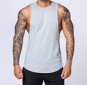 เสื้อกล้ามผู้ชาย LUXE ATTIRE INDUSTRY ผลิตจากผ้าฝ้ายรักษ์โลก คอทรงโอ ผ้าถัก เหมาะสำหรับออกกำลังกาย ฟิตเนส และสวมใส่ลำลอง - Product Image 6