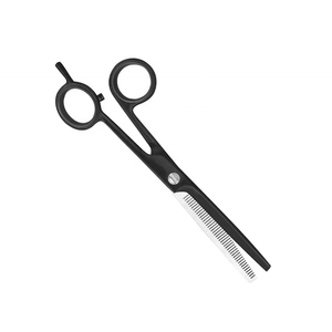 Tijeras para adelgazar el cabello de peluquero de Color negro 6,5 "con cuchillas afiladas duraderas Tijeras para adelgazar el cabello de acero metálico para la belleza - Product Image 3