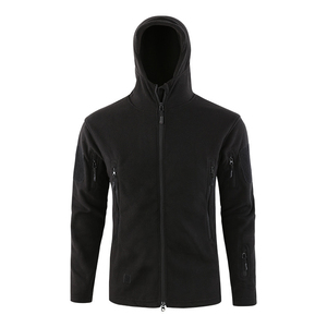 Sudadera con capucha de camuflaje personalizada 2025 al por mayor, con cremallera completa, para hombre, con estampado digital de bloques de color negro, ideal para la nieve. - Product Image 1