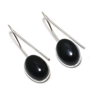 Pendientes Colgantes de Turquesa Plateados en Plata, Unisex, Clásicos, con Engaste de Bisel en Forma de Gota de Agua, Hechos a Mano, Joyería de Moda, Hermoso Regalo - Product Image 3