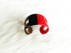 Brazalete de cuerno de búfalo rojo y negro a la moda para mujeres y niñas, estilo Animal ecológico de alta calidad, aspecto hermoso, exportación mundial Falak - Product Image 6