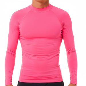 Rashguard personnalisé à manches longues en Spandex/Polyester de haute qualité pour hommes - Protection UV, séchage rapide, anti-frottement - Idéal pour le sport - Product Image 1