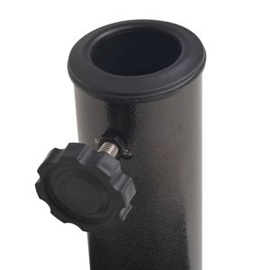 19.8 libbre di Base parasole mezza rotonda in bronzo per ombrelli da giardino e basi in resina - Product Image 6