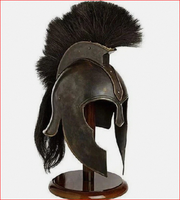 Chapeau promotionnel artisanal en acier ALFA-NAUTICAL, style médiéval grec, chevalier spartiate, Troie, Achille