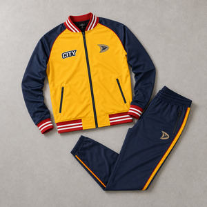 Ensemble de survêtement de baseball personnalisé pour homme : veste zippée intégrale et pantalon fuselé – Tenue de sport OEM pour équipe - Product Image 3